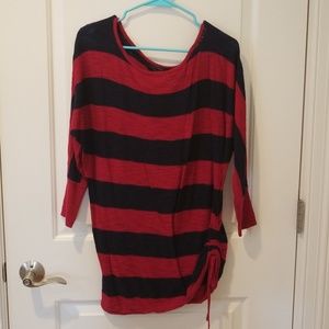 Express 3/4 sleeve striped top